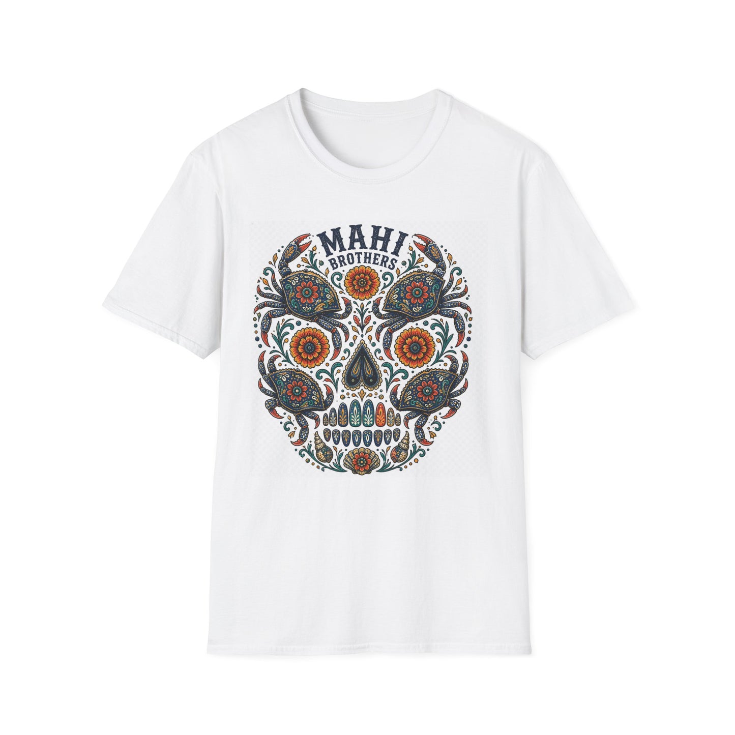 Sugar Skull T-Shirt – Floral Día de los Muertos Graphic Tee
