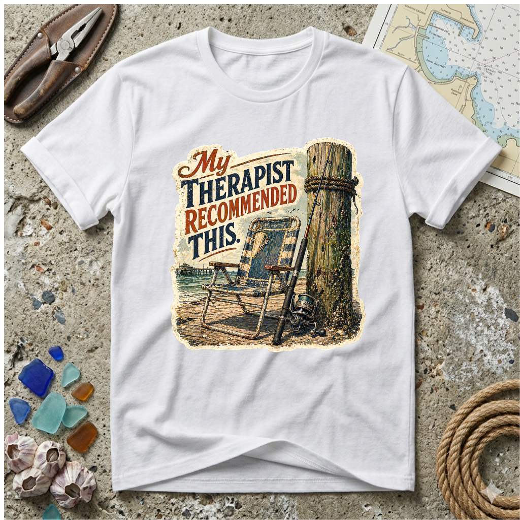 My Therapist Recommended This Beach T-Shirt – Vintage Relaxing Shore Graphic Tee