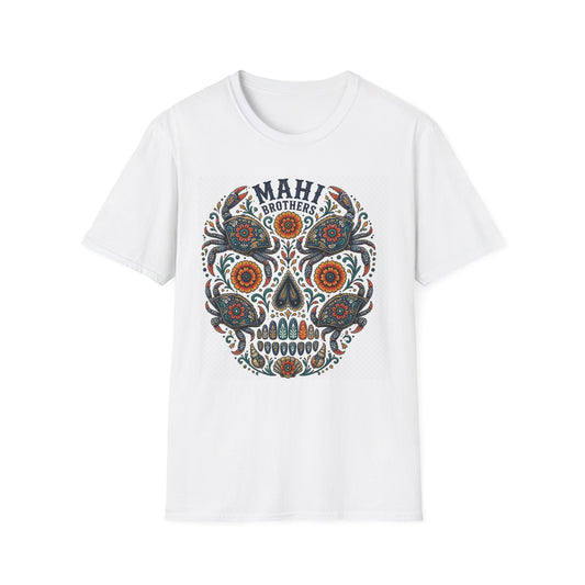 Sugar Skull T-Shirt – Floral Día de los Muertos Graphic Tee