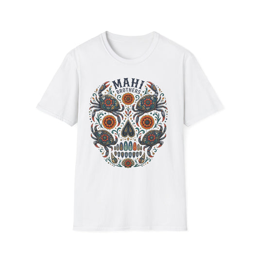 Sugar Skull T-Shirt – Floral Día de los Muertos Graphic Tee