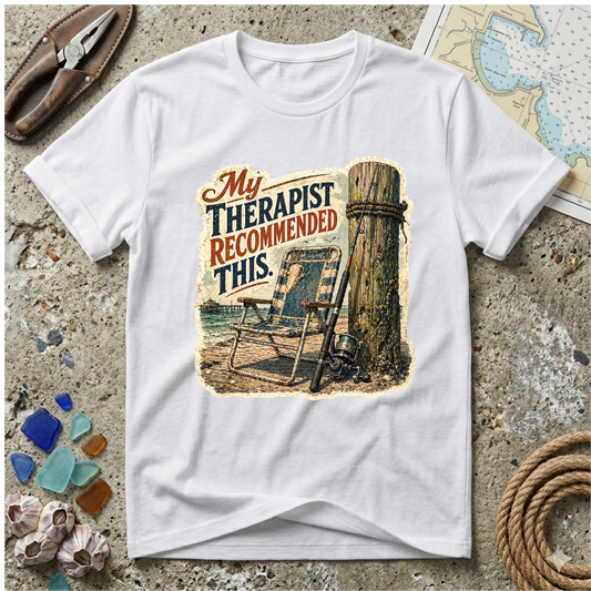 My Therapist Recommended This Beach T-Shirt – Vintage Relaxing Shore Graphic Tee